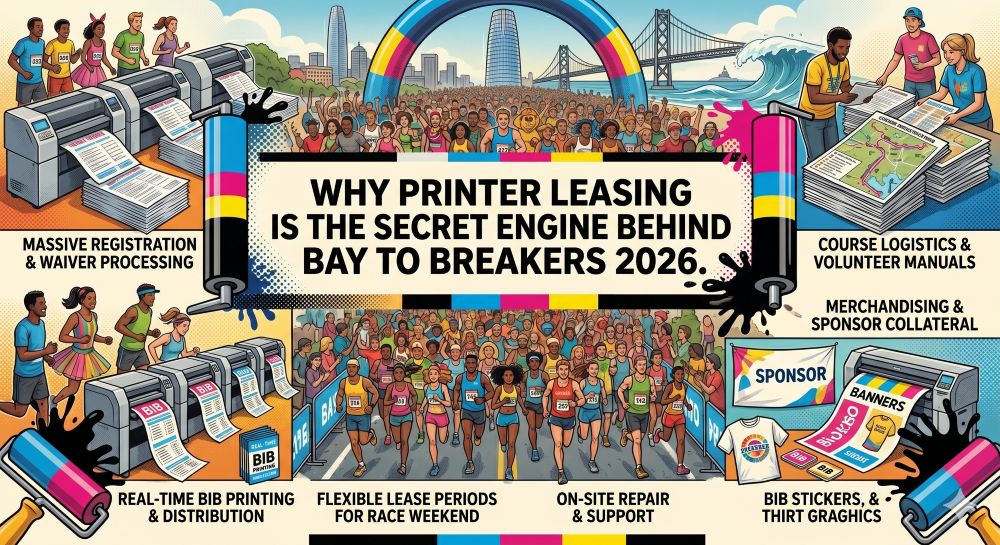 You are currently viewing The Big One: Why Printer Leasing is the Secret Engine Behind Bay to Breakers 2026